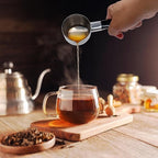 Fino Stainless Steel Turkish Coffee Pot - Professional 18/8 Warmer for Stovetop Coffee, Milk, Tea, Hot Chocolate - Delicious Daily Beverages - 6-Ounce