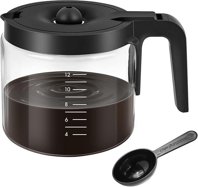 Coffee Maker 12-Cup Glass Coffee Pot Replacement Keurig K-Duo 5100 Single Serve K-Cup Pod & Carafe Coffee Maker (NOT Fit Other Keurig K-Duo Carafe Replacement)
