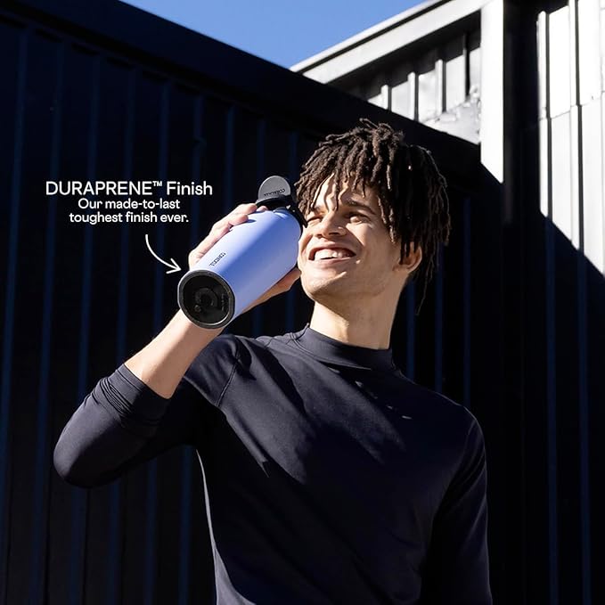 Corkcicle Sport Canteen - Keeps Drinks Cold 25 Hours - Stainless Steel Water Bottle - Triple-Insulated - Spill-Proof - Summer Drinkware Gift - Keeps Drinks Ice Cold - 32 oz - Dragonfruit