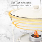 Chafing Dishes for Buffet 2 Pack, 5QT Food Warmers with Maifanite-Coated Pans, Stainless Steel Chafer Set for Parties, Wedding, Birthday, Catering, Church Events