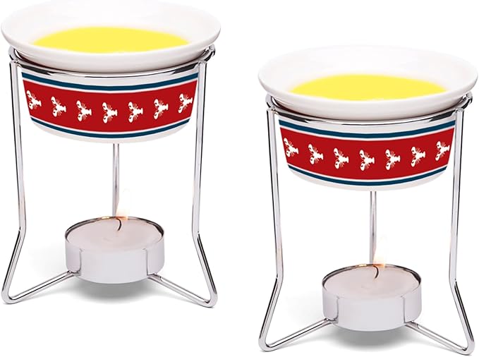 Ceramic Butter Warmers, Lobster Design, Set of 2