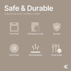 Stainless Steel Stockpot with Lid 16 Quart, Durable 18/8 Stainless Steel, Impact-Bonded Base for Even Heating, Riveted Handles, Oven & All Stove Compatible, Safe Up To 500°F (260°C)