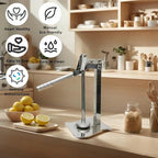 Lemonade stand Fruit Juicer Squeezer Stainless Steel Press Handled,Manual Juicer Press Lemon Lime Crusher Nut Grinder for Fruit or Nuts