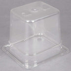 YBSVO 1/6 Size Polycarbonate Food Pans,4"Deep,Clear - Pack of 6