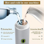Espresso Portable 3-in-1 Capsule Coffee Maker with 7500mAh Battery, 120ml Cup Capacity, 50+ Extractions, Fast Heating & Waterproof Design【silvery】