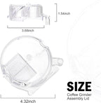 DGB-500GLID Grinder Assembly Lid Replacement for Cuisinart Coffee Grinder Replacement Parts Fits for Cuisinart Coffee Maker Models DGB-600, DGB-625, DGB-650, DGB-500, DGB-500BK, DGB-600BCC, Clear