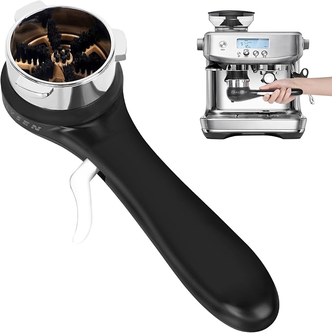 Espresso Coffee Machine Cleaning Brush, 360° Cleaning Push-Up Coffee Maker Brush, Espresso Machine Brush Coffee Cleaning Tool Compatible with 54mm Breville Machines Barista, Home, Kitchen