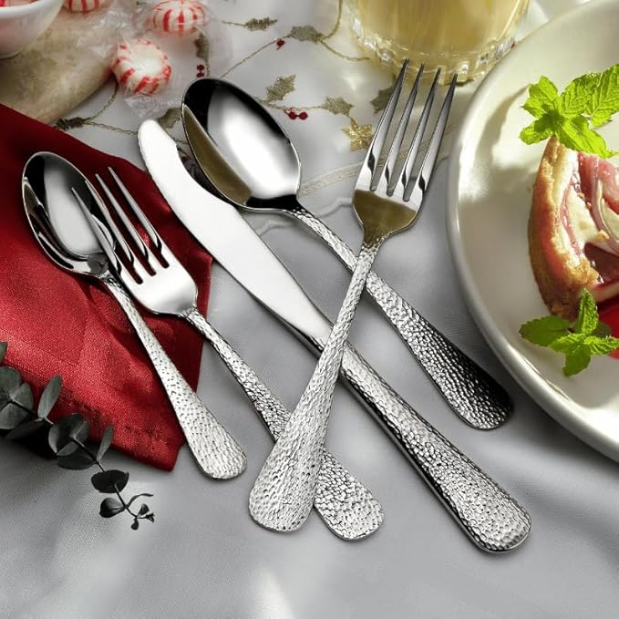 Liberty Tabletop Providence 45 Piece Flatware Set Service for 8 Silverware Made in USA