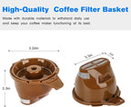 Coffee Maker Filter Basket Single Replacement Hamil tion Beach FlexBrew Coffee Maker Parts 49900,49902,49903,49904,49950,49957,FOR Hamiltion Beach Coffee Make Single Serve Filter Parts - 2 Pack