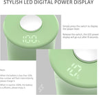 Electric Salt and Pepper Grinder Set with LED Power Display,Larger Capacity Salt and Pepper Shakers Set Rechargeable Electric with Flexible Coarsenes,LED Light,One Hand Operation for Kitchen(Green)