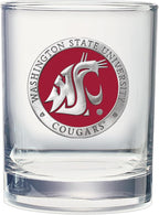 Heritage Pewter Washington State Double Old Fashion | Double Rocks Glass 14 OZ for Liquor | Expertly Crafted Pewter Glass
