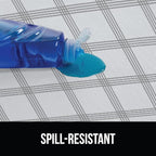 GORILLA GRIP DripGuard Drawer and Shelf Liner for Cabinet, Slip Resistant Non Adhesive Protection for Kitchen, BPA Free Smooth Surface Plastic Liners for Cabinets, Drawers, 17.5x240 Inch, Gray Stripe