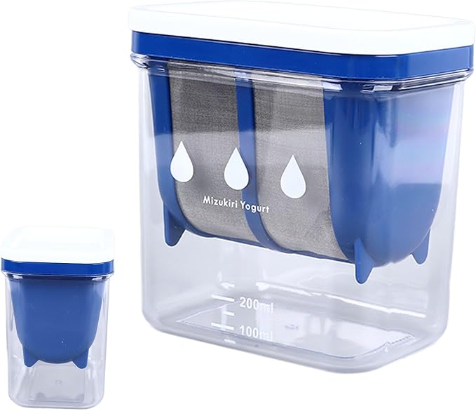 ZJchao Greek Yogurt Strainer, 0.05 Gallon/200ml Stainless Steel Non Stick Yogurt Filter for Thick Greek Yogurt, Soybean Milk, Berries, Soup, Fruit Juice, Coffee