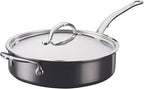 Hestan - NanoBond Collection - Titanium Stainless Steel 3.5-Quart Sauté Pan with Lid - Toxin, PFAS, & Chemical Free Clean Cookware, Induction Cooktop Compatible