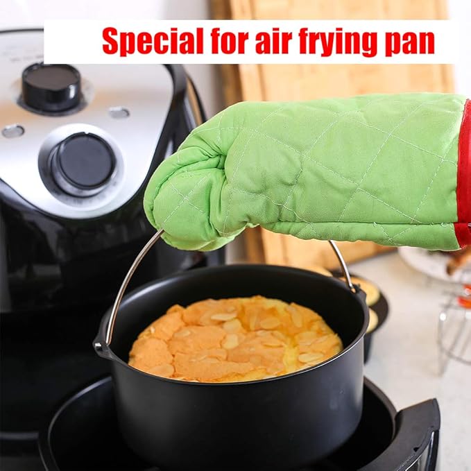 2pcs/set Universal Air Fryer Accessory set Steel Pizza Pan Baking Cake Barrel For Gourmia