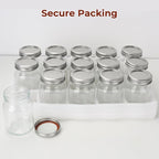 CycleMore 16oz Mason Jars, 15 Pack Embossed Glass Canning Jars with Lids and Bands, Overnight Oats Containers for Canning, Pickling, Food Storage, DIY Projects