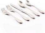Knork Matte 20-Piece Flatware Set, Silver