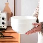 40 oz Large Soup Bowl, Pho Bowls, 7-Inch Off-White Porcelain Bowls Set of 4