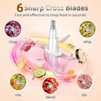 Large Food Processors,Meat Grinder Veggie Chopper with a Glass and a Stainless Steel Bowls,3 Speeds,2 pieces 6 Bi-Level Bladesand Spatula for Baby Food,Meat,Vegetables,Fruits(16+16 CUP)