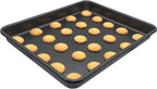 Small Cookie Sheets 11X9 Inch 2Pcs Mini Baking Pan Toaster Oven Tray Nonstick Thicken Brushed Carbon Steel Magnetic No Warp 1 to 2 Person Bakeware By HYTK