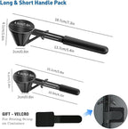 Scoop with Funnel for Water Bottles 2 Pack Small Funnel Scooper for Filling Formula Protein Powder Slide Bottom Scoop for Water Bottle