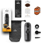 WACACO Minipresso GR, Portable Espresso Machine, Compatible Ground Coffee, Hand Coffee Make, Travel Gadgets, Manually Operated, Perfect for Camping