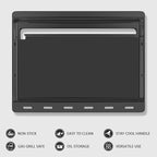 Utheer Ceramic Full-Size Griddle Insert for Weber Searwood 600/600 XL Grills and Large Spirit Series Grill, Spirit I&II 300 Series, for Weber 6787 7638– Nonstick, Easy Clean, Even Heat for Outdoor BBQ