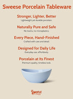 Sweese Porcelain Bowls Set - 5 Inch, 10 oz, Assorted Colors for Desserts, Soup, Rice, 6 Pack, Microwave Dishwasher Safe
