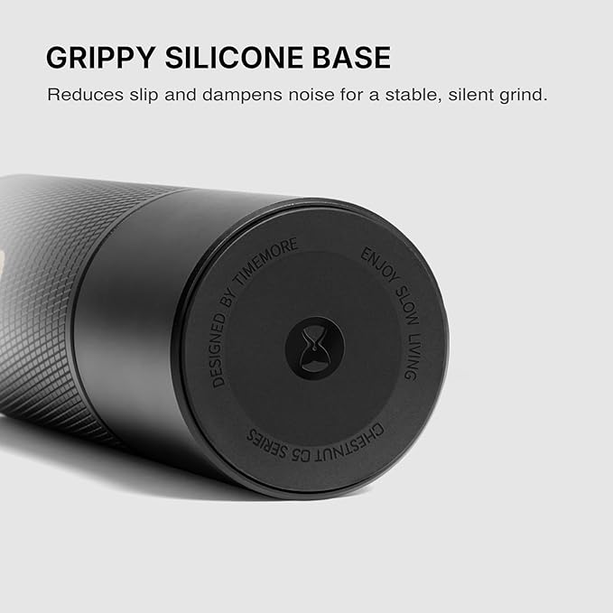 TIMEMORE C5 ESP Pro Manual Coffee Grinder with S2C-042-III Conical Burr, 0.015mm Precision Adjustment, All-Metal Portable Hand Coffee Mill for Espresso/French Press/Pour Over - Black