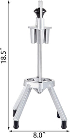 VEVOR 6-Section Commercial Easy Wedger Stainless Steel Blade Fruit Lime Slicer, Lemon Cutter for Home Bar Restaurant