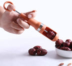 Red Dates Corer, Jujube Pitter Multifunctional, Portable Fruit Core Remover with Unique Design Fruit Core Remover for Red Dates, Pear, Cherry, Jujube (Orange)