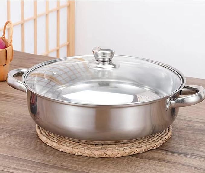 Steamer for Cooking, 5.0 Quarts Stainless Steel Steamer Pot, 2-Tier Food Steam Pots with Lid for Cooking Vegetables, Seafood, Soups, Stews and Pasta, 11 x 6.1 inch