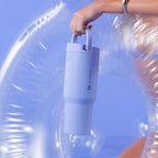 HydroJug Sport - Stainless Steel Tumbler with Straw, Vacuum Insulated, 40oz Leakproof Water Bottle, Ergonomic Design, Reusable, Dishwasher Safe, Rubber Base, Durable for Gym or Outdoors, Peri