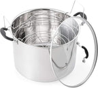 Prep•N•Cook by McSunley 21.5Qt Induction Stainless Steel Water Bath Canner