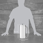 ESPRO P7 French Press Coffee Maker - Double-Walled Stainless Steel Insulated with Micro-Filter, 32 Ounces, Polished Stainless Steel