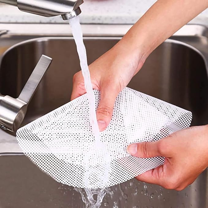 LadayPoa 10Pcs 11 inch Reusable Round Silicone Steamer Liners Non-stick Silicone Steamer Mesh Mat Pad Dim Sum Mesh for Home Kitchen or Restaurant