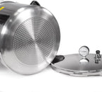 Barton 22-Quart Pressure Canner Pressure Cooker Pressure Gauge with Rack, Induction Compatible, Steam Canner Polished 22 QT Stovetop Pot
