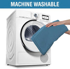 H.VERSAILTEX Linen Textured Table Cloths 60 x 120 Inch Premium Solid Tablecloth Spill-Proof Waterproof Table Cover for Dining Buffet Feature Extra Soft and Thick Fabric Wrinkle Free, Ink Blue