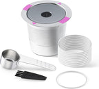 Stianless Steel Reusable K Cup Coffee Pods Compatible for K eurig 1.0 & 2.0 Coffee Maker Refillable K-eurig Coffee Filter with Replacement Rubber O-rings