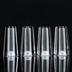Salt and Pepper Shaker Set Spice Dispenser Refillable Design Cut Crystal Seasoning Shaker Kitchen Decor for Cooking Table, RV, Dinner Party, Camping BBQ (Set Of 4)