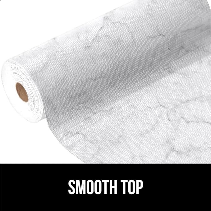 GORILLA GRIP Slip Resistant Drawer and Shelf Liner 2 Pack, Non Adhesive Water Resistant, Easy Clean and Trim, Smooth Surface Liners for Kitchen Cabinet, Shelves, Drawers, Pantry, 20 IN x 20 FT, Marble