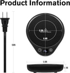 PUSEE Coffee Mug Warmer - Electric Large Candle Warmer Plate with 4H Auto Shut Off, 3-Temp Settings Cup Heater for Desk, Tea, Milk, Cocoa