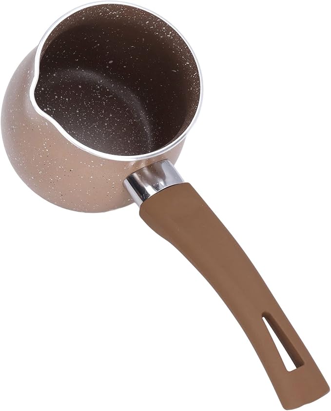 Non Stick Milk Pan, Mini Saucepan Coffee Warmer Boiling Pot Melting Pot Butter Warmer with Handle Stockpot
