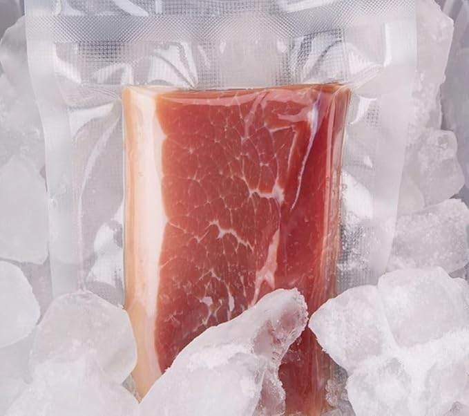 Medium 8X12 Vacuum Food Sealer Bags, Precut, Transparant, Commercial Grade, BPA Free, Heavy Duty, Storage for Meal Meat Vegetables (50 pcs)