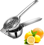TEZZ Upgrated Extra Large Lemon Squeezer, Heavy Duty Handhelp Orange Juicer with 3.47'' extra big Filter Bowl, Stainless Steel Hand Press Citrus Juicer, Lime Squeezer Bar Tool, Manual Citrus Press