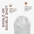 Portable Electric Espresso Machine, Travel Coffee Maker for Camping, Car Coffee Maker Self-Heating with USB-C, With Ground Coffee & NS Capsule for RV, Hiking, Office (White)