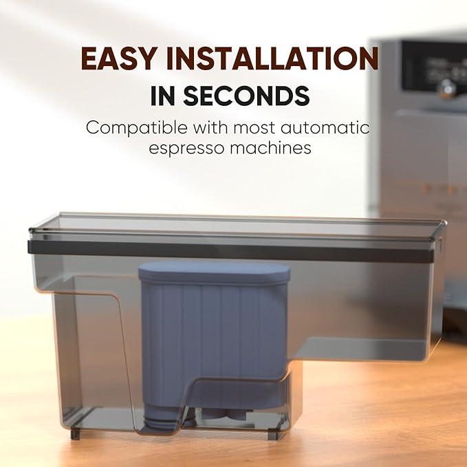 PUREPLUS Coffee Filter Compatible with Philips AquaClean CA6903, Saeco Espresso Machines – High-Grade Resin & Coconut Carbon – Up to 5,000 Cups – Improves Coffee Taste & Protects Machine, 3 Pack