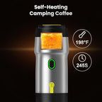 Portable Espresso Machine,3-in-1Portable Coffee Maker,20 Bar Mini Espresso Machine,Self-Heating Travel Coffee Maker Compatible with NS, DG Pods & Ground Coffee, for Camping Hiking,Office,RV