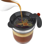 Fat Separator for cooking, 4 Cups Plastic Fat Strainers with Bottom Release, Gravy Grease Separator, Soup Oil Separator Measuring Cup