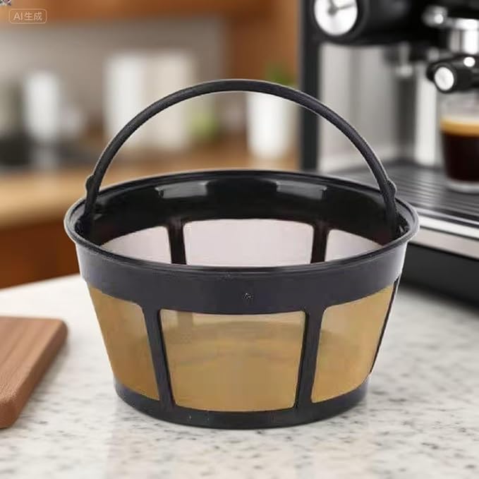 Reusable Coffee Filter for Mr. Coffee 10-12 Cup Coffee Makers, Stainless Steel Mesh Filter Basket Replacement, Washable & Dishwasher Safe, Eco-Friendly Paper Filter Alternative (1 Pack)